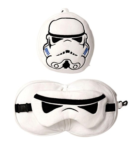Pluszowa poduszka podróżna i maska Stormtrooper