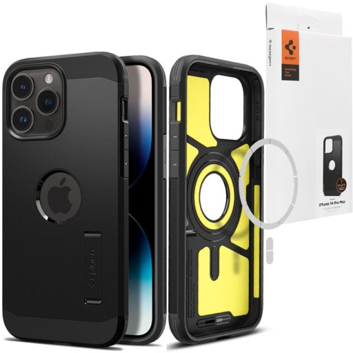 Чехол MagSafe Spigen Tough Armor MagFit — чехол MagSafe для iPhone 14 Pro Max (черный)