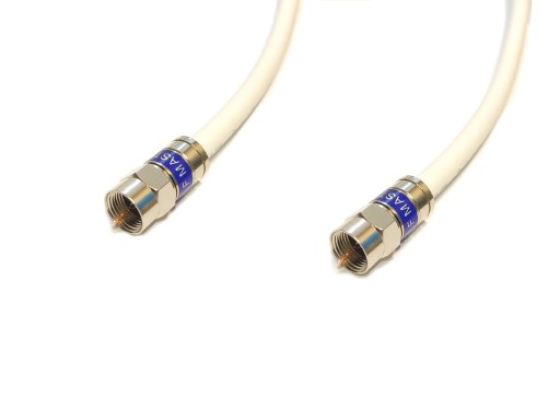 Przyłącze kabel antenowy RG6 75OHM wtyk F na wtyk F 17m