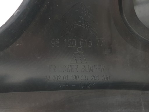 СПОЙЛЕР НИЖНИЙ БАМПЕР ПЕРЕДНИЙ CITROEN C3 III 3 16-19