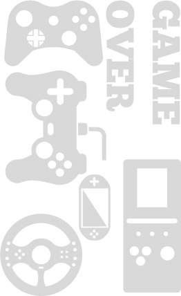 Светоотражающая нашивка GAME OVER на одежду
