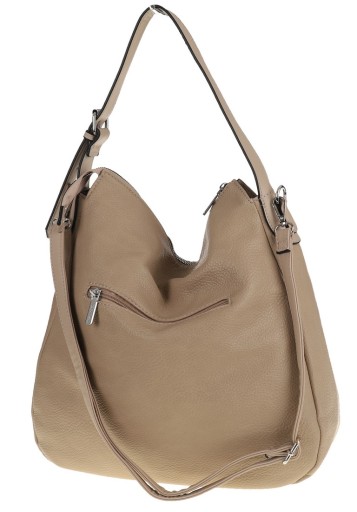 YYCOVERI Elegancka Torebka Damska beżowa worek listonoszka CBLT01971 Taupe