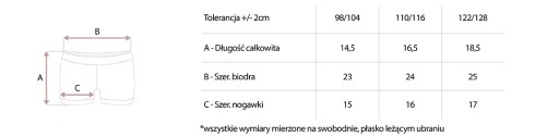 ШОРТЫ ДЛЯ БАЛЕТНОЙ ГИМНАСТИКИ ДЛЯ ДЕВОЧЕК 98/104