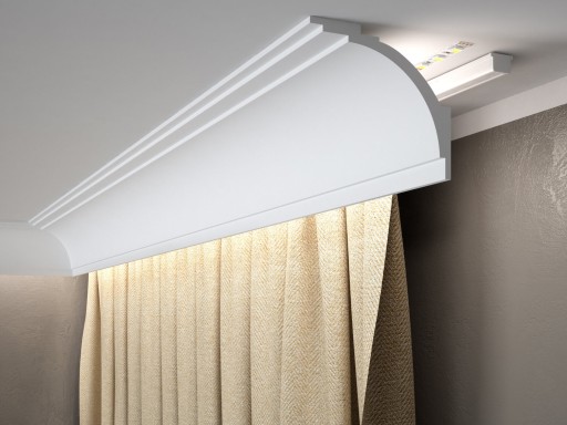 MARDOM DECOR MD105 ПОЛОСКА ДЛЯ СВЕТОДИОДНЫХ ШТОР H-10,8 см - Карниз