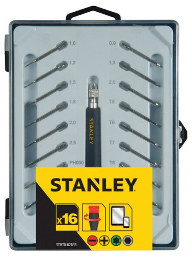 НАБОР STANLEY ИЗ 16 ТОЧНЫХ ОТВЕРТОК В КАССЕТЕ