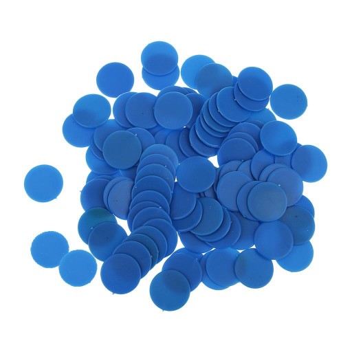 Nieprzezroczyste plastikowe żetony do gier planszowych Token Blue