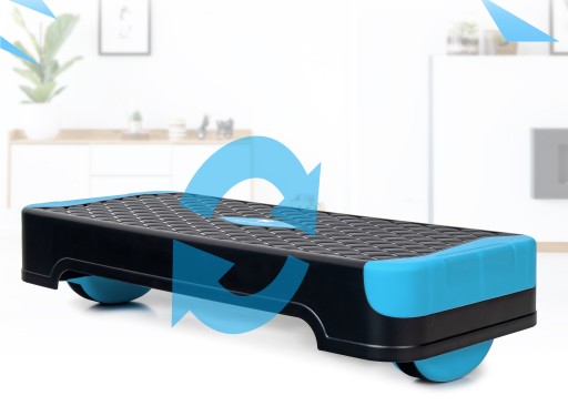 STEP для фитнес-аэробики, 2 шага, BALANCE TRAINER, модульная ПЛАТФОРМА