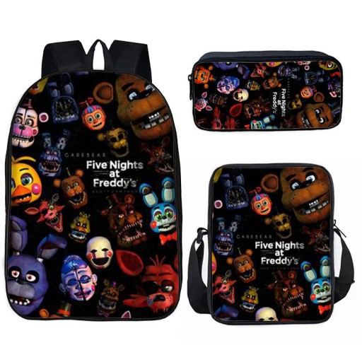FIVE NIGHTS AT FREDDY'S ZESTAW SZKOLNY PLECAK A4 TORBA PIÓRNIK NOWE