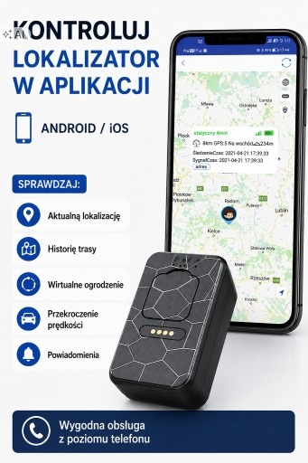 Lokalizator GPS do auta motocykla łodzi 4G LTE 50S 3000mAh MAGNES NASŁUCH