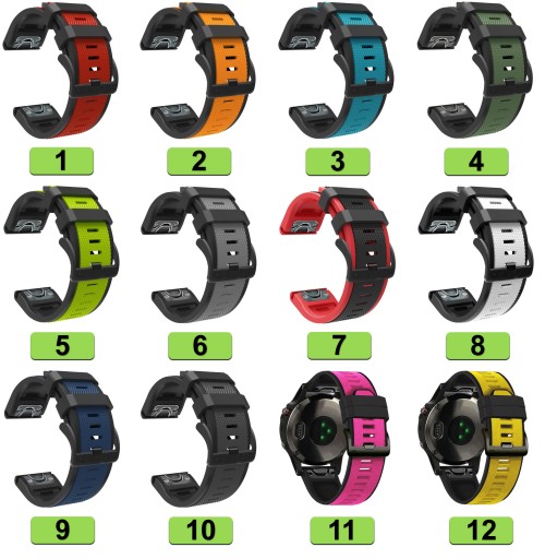 Quickfit Belt для Garmin Fenix ​​5 6 7 Pro Solar Colors