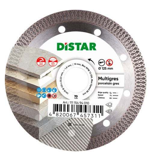 DISTAR MULTIGRES - Алмазный диск по керамограниту 125