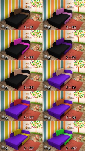 Łóżko dla dziecka, narożnik KUBUŚ, kanapa, sofa