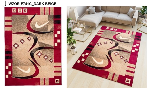 КОВРЫ TRADITION BCF 140x200 РАЗНЫЕ УЗОРЫ Бордовый