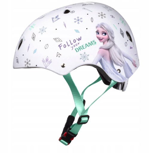 KASK DZIECIĘCY SPORTOWY OTWARTY ORZECH 52-56 cm FROZEN KRAINA LODU
