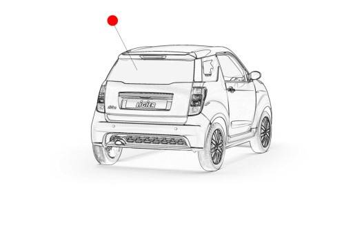 ЗАДНЕЕ ОКНО КАПОТ LIGIER JS50 JS50L
