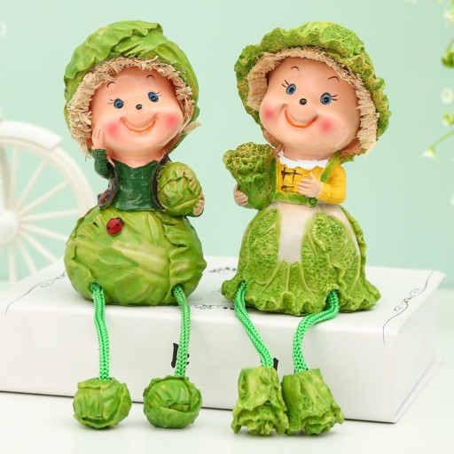 2x милая подвесная кукла-кукла, фигурка, скульптура, статуя из смолы, кукла-капуста