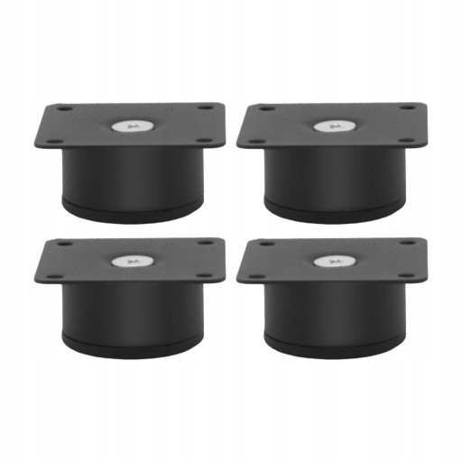 4x ножки для мебели для гостиной, черные, 5x3 см