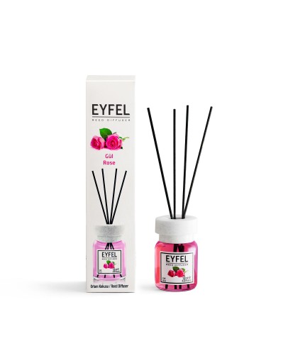 RÓŻA EYFEL SZKLANY DYFUZOR Z PATYCZKAMI 120 ML PIĘKNY ZAPACH