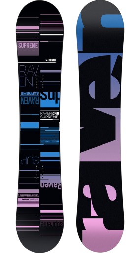 Комплект сноуборда RAVEN Supreme Black 150см + крепления S230 + Target Atop