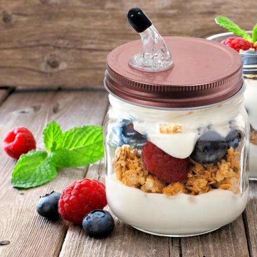 Крышка носика банки с маслом Mason. Налейте стеклянные колпачки.