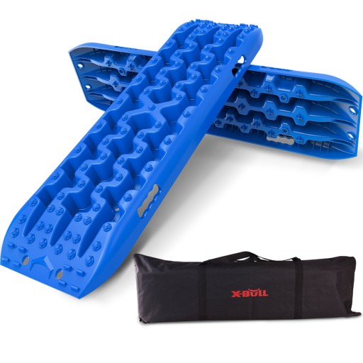 ЛОВУШКИ ДЛЯ ПЕСКА + СУМКА X-BULL BAG для грязи, снега, внедорожья, синий, 4X4, 10 тонн.