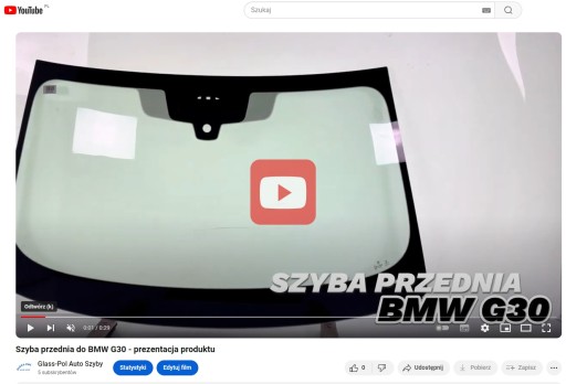 SZYBA CZOŁOWA PRZEDNIA BMW 5 G30 /G31 2020- SENSOR KAMERA HUD ORYGINAŁ NOWA