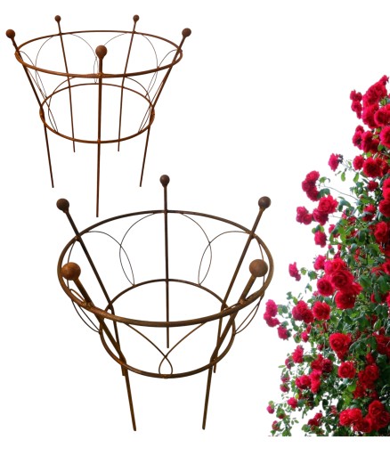 Podpora do roślin krzewów podpórki piwonii hortensji róż 40 50cm obejma