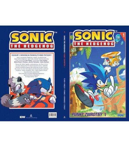 Sonic The Hedgehog Komiks Twarda oprawa okładka