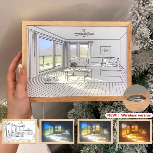 INS Deco Led Light Painting USB Plug Dimmable Wall Artwork