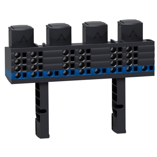 Распределительный блок PrismaSet Multiclip 4P 160A, 1/2 ряда, 27 клемм LVS040