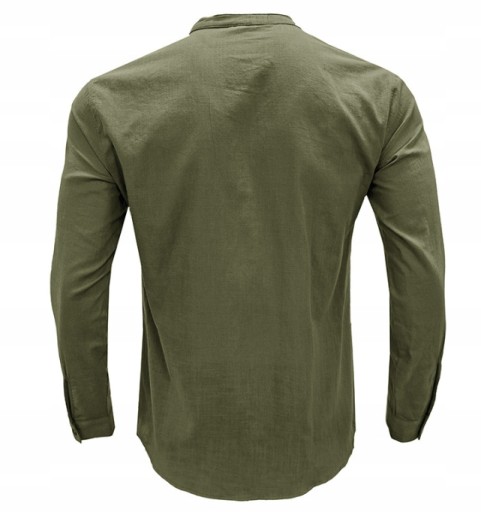 Мужская повседневная рубашка однотонного цвета, XL, XXXL.