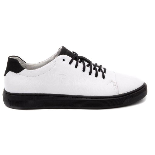 BUTY MĘSKIE CASUAL SKÓRA POLSKIE 2109C BIAŁE 40