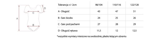 БАЛЕТНОЕ БОДИ ТАНЦЕВАЛЬНЫЙ КОСТЮМ ИЗ ХЛОПКА 122/128