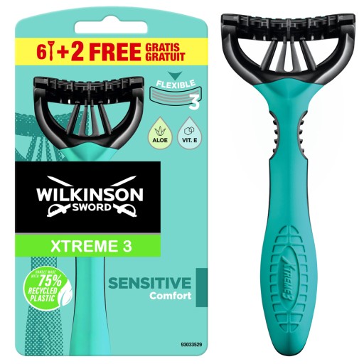 8 ОДНОРАЗОВЫХ БРИТВ WILKINSON XTREME PRECISION С 3 ЛЕЗВИЯМИ