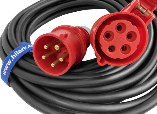 Резиновый удлинитель питания H07RN-F 5х4 3м OnPD 32А
