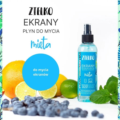 Жидкость для чистки экранов ZIELKO Natural MINT, биоразлагаемая, 200 мл