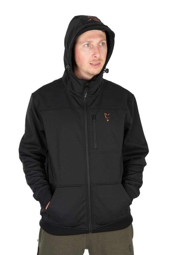 Fox Collection SoftShell Jacket Black & Orange S Размер: Small (S)