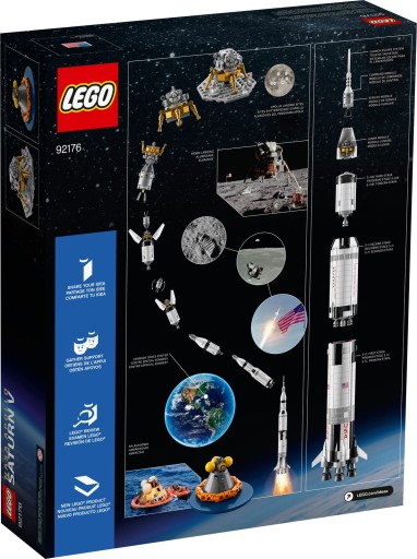 LEGO 92176 IDEAS РАКЕТА НАСА АПОЛЛОН САТУРН V