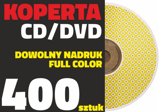 OPAKOWANIA na płyty CD DVD nadruk LOGO 400 sztuk
