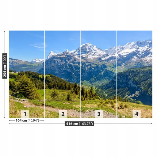 Латексные обои LATEX Alps 416x254 + КЛЕЙ