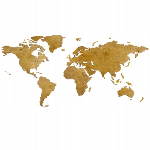 Mapa świata drewniana mapka z granicami z drewna Sikorka 180x90cm pakiet XL