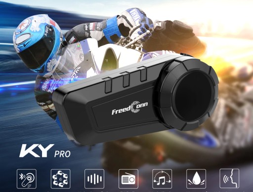 ИНТЕРКОМ МОТОЦИКЛ FREEDCONN KY-PRO BT 1000M 6 ЧЕЛОВЕК