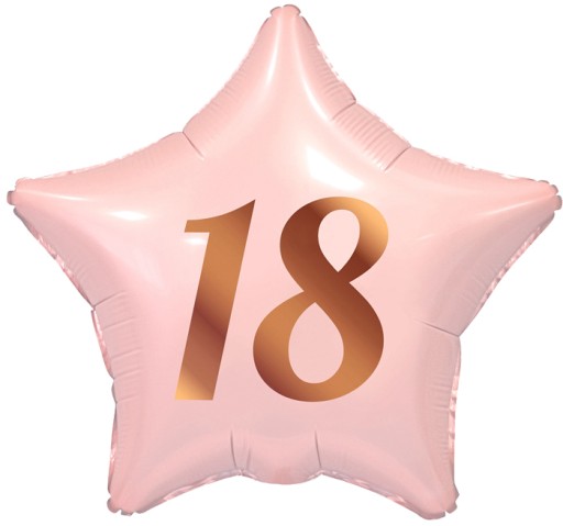Свеча-номер 18 лет РОЗОВОЕ ЗОЛОТО для торта