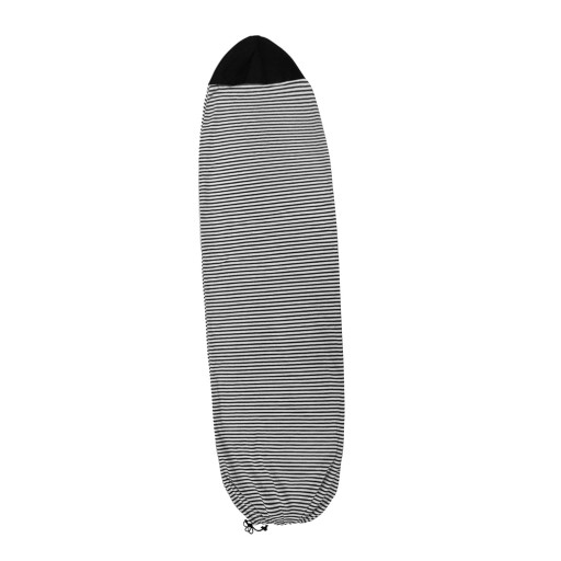 Pokrowiec na skarpety do deski surfingowej w paski Elastyczny 200 cm x 50 cm Czarny
