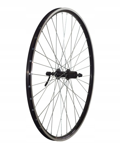 Заднее колесо 28 дюймов усиленное, кассета SHIMANO 8/9, черная.