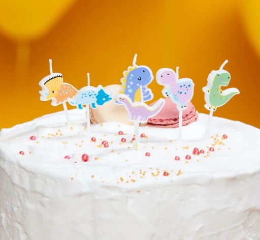 Свечи на день рождения DINOSAURS DINO PARTY свеча