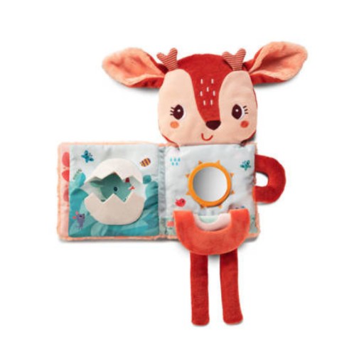 LILLIPUTIENS Сенсорная мягкая игрушка с книжкой Deer Stella 3 м+
