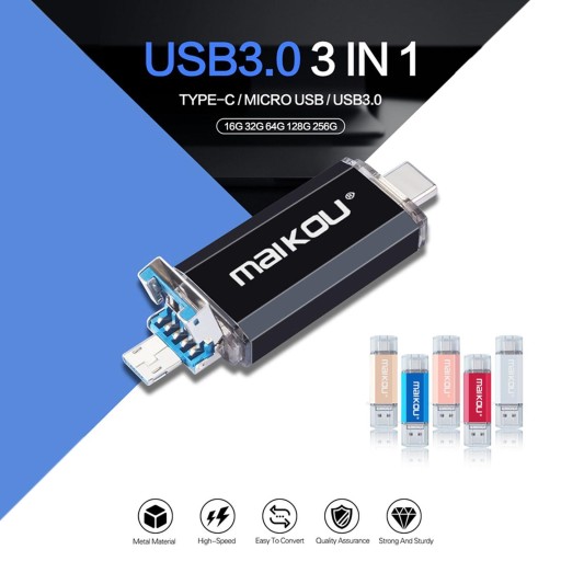 Dysk flash 64 GB Zewnętrzna pamięć masowa 3 cale