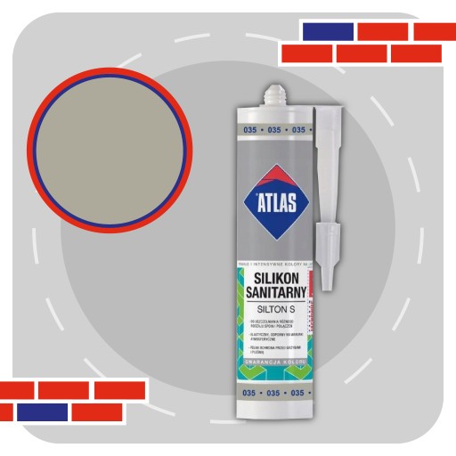 ATLAS SILICONE SILTON S 280мл - 035 СЕРЫЙ