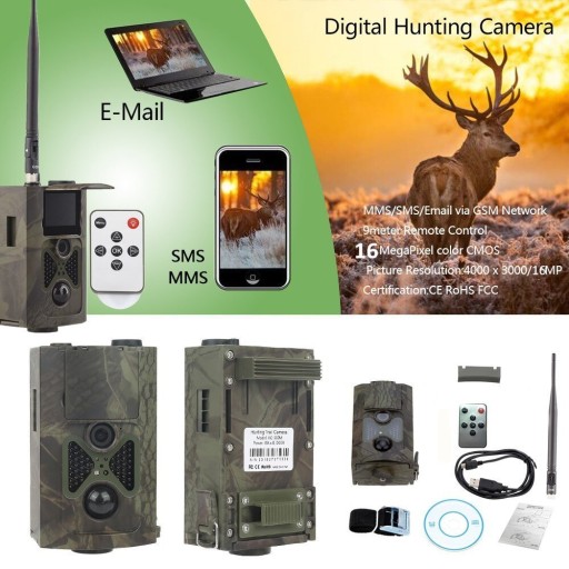 Фотоловушка с аккумуляторами MMS 3G GSM + SIM